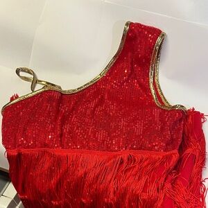 Elegant Red One Shoulder Dress